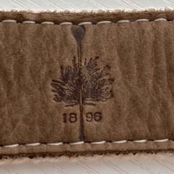 YRI Leather Canvas Dual Brown Color Golf Belt Size 34/85 - Picture 4 of 11